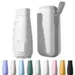 UPF50+ Mini Travel Sun Umbrella for Purse With Case,Small Compact UV Umbrella Protection Sun,Lightweight Portable Parasol Windproof for Women Men Kids - Image 6