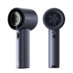 JISULIFE Portable Handheld Fan,Speed(1-100) Adjustable Turbo Mini and 3600mAh Battery Rechargeable Personal Fan,Digital Display,Gifts for Women Men Travel/Camping/Outdoor-Blue