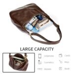 celestina Hobo Bags for Women, Ultra Soft Foldable Vegan Leather Shoulder Handbag, Stylish Slouchy Tote Purses - Image 7