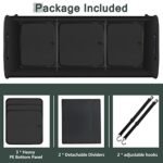 Trunk Organizer for Car, 95L Large Capacity Storage with Non-Slip Bottom Strips and 2 Retractable Straps, Cargo Organizer for Suv, Truck, Sedan, Waterproof Portable Car Organizers for Women Men - Image 2