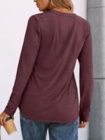 AUTOMET Women's Long Sleeve Shirts 2025 Fall Fashion Dressy Casual Tops Trendy Henley Blouses Cute Work Outfits Clothes - Image 2