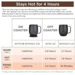 Nextmug - Temperature-Controlled, Self-Heating Coffee Mug (Black - 14 oz.) - Image 5