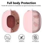 Silicone Case Cover for AirPods Max Headphones, Ear Pad Case Cover/Ear Cups Cover/Headband Cover for AirPods Max (USB-C/Lightning)(2024/2020),Accessories Silicone Protector for Apple AirPods Max, Pink | Ear Pad Case Cover, Ear Cups Cover, Headband Cover, USB-C, Lightning, 2024 - Image 5
