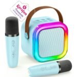 Karaoke Machine for Kids, 2026 TOP Birthday Gifts Toys Ideas for Boys Ages 4, 5, 6, 7, 8, 9, 10, 12+ Years Old, Portable Mini MP3 Player with 2 Wireless Mics for Party