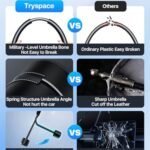 2026 TrySpace Car Windshield Sun Shade Umbrella - [Silver Heat Shield & UV Reflective] Protector for Cars, Universal Fit Medium (56"x31") | 25°F Cooler, Friendly Vinyl Coatings Medium