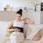 Comfytemp Cordless Heating Pad with Massager for Back, Portable Lower Back Massager FSA Eligible HSA Rechargeable Wireless Electric, Valentines Day Gifts for Her, Women Men Mom Dad, 3 Heat, 30mins Off