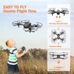 AVIALOGIC Mini Drone with Camera for Kids, Remote Control Helicopter Toys Gifts for Boys Girls, FPV RC Quadcopter with 1080P HD Live Video Camera, Altitude Hold, Gravity Control, 2 Batteries, Black - Image 5