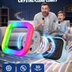 Karaoke Machine for Kids, 2026 TOP Birthday Gifts Toys Ideas for Boys Ages 4, 5, 6, 7, 8, 9, 10, 12+ Years Old, Portable Mini MP3 Player with 2 Wireless Mics for Party