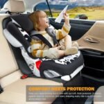 Siivton Car Seat Protector for Child Car Seat,Waterproof Car Seat Cover for Leather and Fabric Seats, 2 Mesh Pockets, Non-Slip Bottom,Thick Padding Cushion (Black) - Image 5