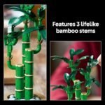 LEGO Botanicals Lucky Bamboo Building Set - Artificial Plant for Indoor Home Décor, Adults Ages 18+ - Gift for Valentines Day for Him - Fake Plant Decoration for Table, Desk, Office - 10344