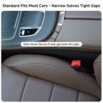 Car Seat Gap Filler Set of 2, Soft Foam Multifunctional Seat Side Gap Filler with Organizer & Hook Function, 3in1 Gap Stopper Universal Fit Car SUV Truck Fill The Gap Between Seat & Console - Image 5