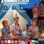 Karaoke Machine for Kids, 2026 TOP Birthday Gifts Toys Ideas for Boys Ages 4, 5, 6, 7, 8, 9, 10, 12+ Years Old, Portable Mini MP3 Player with 2 Wireless Mics for Party