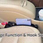 Car Seat Gap Filler Set of 2, Soft Foam Multifunctional Seat Side Gap Filler with Organizer & Hook Function, 3in1 Gap Stopper Universal Fit Car SUV Truck Fill The Gap Between Seat & Console