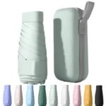 UPF50+ Mini Travel Sun Umbrella for Purse With Case,Small Compact UV Umbrella Protection Sun,Lightweight Portable Parasol Windproof for Women Men Kids - Image 4
