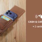 Phone Holster with Belt Clip for iPhone 17/16/15/14/13/12 Pro Max & Plus, Galaxy S25/S24/S23/S22 Ultra & Plus, Premium Leather Pouch with Card Holder, Magnetic Closure, Rugged Outdoor Case - L Brown