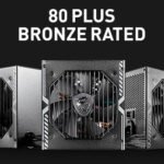 MSI MAG A1250GL PCIE5, Fully Modular Compact Gaming 1250W Power Supply, 80+ Gold, ATX 3.1 & PCIe 5.1 Ready, Native Dual-Color 12V-2x6 Cable, 10 Year Warranty