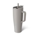 BrüMate Era Flip 40oz Tumbler with Covered Flip Down Straw | 100% Leakproof Insulated Tumbler | Made of Stainless Steel | Cup Holder Friendly Base | 40oz (Mocha)