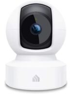 Kasa 1080p Indoor Pan/Tilt Wired Security Camera - Works as a Baby & Pet Monitor, Motion Detection & Tracking, 2-Way Audio, Night Vision, Subscription-Free Local Storage or Optional Cloud, EC70