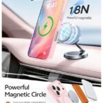 FNTCASE for iPhone 17 Pro-Max Case: [Compatible with Magsafe] Translucent Matte Cases with [Full Camera Protection] [Screen Protector] Military Grade Shockproof Protective Phone Cover - Light Pink