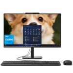 Lenovo AIO 24" FHD All-in-One Desktop Computer, Lifetime Office 365 for Web, Intel 4-Core Processor, 8GB DDR4 RAM, 512GB PCIe SSD, WiFi 6, Bluetooth 5.2, HDMI, Onyx Black, KB, Windows 11 Home