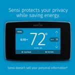 Emerson Sensi Touch Wi-Fi Smart Thermostat with Touchscreen Color Display, Works with Alexa, Energy Star Certified, C-wire Required, ST75 Black 5.625" x 3.4" x 1.17" - Image 5