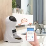 Dogs and Cats Feeder, Smart Automatic Pet Feeder Food Bowl Tank 6L Auto Pet Dry Food Dispenser 1~39 Portions Meal for Small and Large Pets (Black) - Image 3