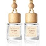 HoogaLife Car Air Freshener Diffuser 2 Pack Hanging Air Freshener Diffuser - Vanilla Cream Fragrance Oil Air D iffuser for Car, 45+ days Long Lasting Fragrance Made in USA C ar Air Fresheners (V54) - Image 4