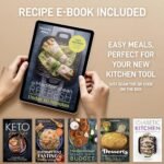 Zulay Kitchen Premium Garlic Press Set - Rust Proof Professional Garlic Mincer Tool - Easy-Squeeze, Easy-Clean with Soft, Ergonomic Handle - Silicone Garlic Peeler & Brush (Silver) - Image 5