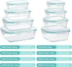 Vtopmart 8 Pack Glass Food Storage Containers with Airtight Lids, Glass Meal Prep Containers, Lunch Office Meal for Microwave, Oven, Freezer and Dishwasher, BPA Free - Image 5