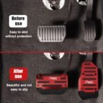 2PCS Non-Slip Car Pedal Covers, Premium Aluminum Alloy Gas and Brake Pedals Covers for Safe Driving, Automatic Transmission Pedal Covers Replacement Kit, Universal Car Accessories for Most Car - Image 6