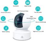 Kasa 1080p Indoor Pan/Tilt Wired Security Camera - Works as a Baby & Pet Monitor, Motion Detection & Tracking, 2-Way Audio, Night Vision, Subscription-Free Local Storage or Optional Cloud, EC70 - Image 4